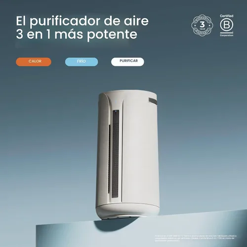 Miniatura 2 de BLUEAIR ComfortPure - Purificador de aire 3 en 1 más potente de refrigeración, calefacción, purificador de aire, HEPASilent para el hogar, mascotas