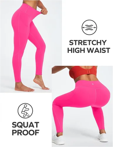 Miniatura 9 de Ewedoos - Leggings con bolsillos para mujer, de talle alto, pantalones de yoga, pantalones de entrenamiento, con levantamiento de glúteos