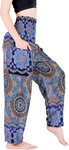 Miniatura 2 de LOFBAZ Vivid Yoga Harem Pantalones para Mujer Boho Hippie Lounge Pijamas India Beach