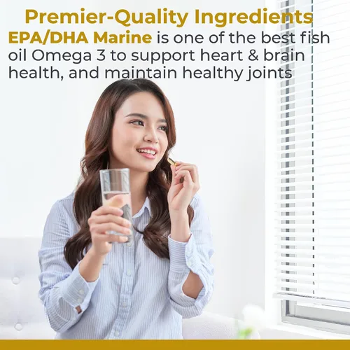Miniatura 3 de Premier Research Labs EPA DHA Marine Softgels - Aceite de pescado Omega 3, suplemento de Omega 3 de la EPA, ácidos grasos para mujeres y hombres