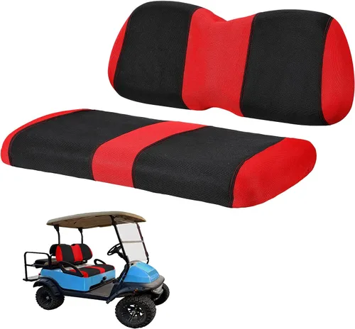 Miniatura 8 de Juego de fundas de asiento de carrito de golf, fundas para asientos delanteros de carrito de golf, ajuste para Club Car Precedent OEM, cojín de Azul