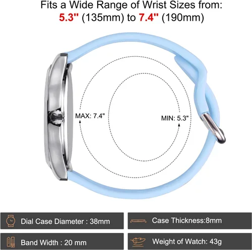 Miniatura 6 de oyeaho Reloj de enfermera para enfermeras, médicos, profesionales médicos, estudiantes, hombres, mujeres, unisex, fácil de leer, esfera luminosa