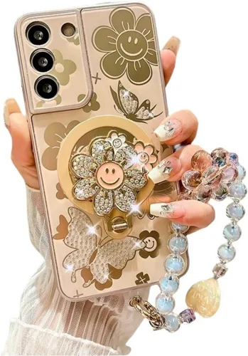Miniatura 10 de Funda para Samsung Galaxy A16 5G para mujeres y niñas con correa colgante para teléfono [Compatible con Magsafe] [Protector de lente de cámara]