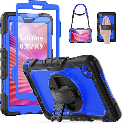 Miniatura 16 de HXCASEAC Funda para Lenovo Tab One de 8.7 pulgadas (TB-305FU) con protector de pantalla, soporte para bolígrafo, correa de mano, soporte ajustable