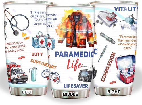 Miniatura 7 de Regalos EMT para Mujeres - Taza de Acero Inoxidable 20oz, Regalos de Apreciación de la Semana Feliz EMS al Por Mayor para Hombres, Accesorios
