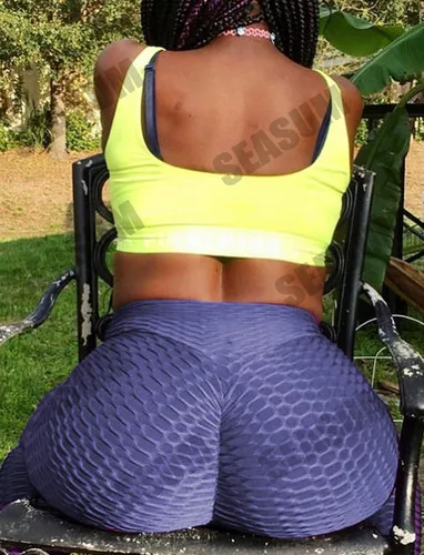 Miniatura 116 de SEASUM - Pantalones de yoga de cintura alta para mujer, con control de abdomen y realce de glúteos, leggings favorecedores para entrenar y correr