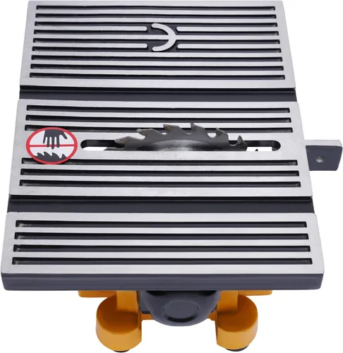Miniatura 6 de Mini banco de sierra de mesa de 90 W 1/8 HP de 4 pulgadas, máquina de corte de piedra de vidrio y madera, mini herramienta de corte de sierra