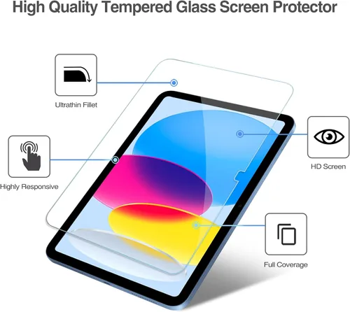 Miniatura 4 de ProCase Paquete de 1 protector de pantalla para iPad A16 2025 de 11ª/10ª generación 2022 (11 pulgadas/10.9), protector de película de vidrio