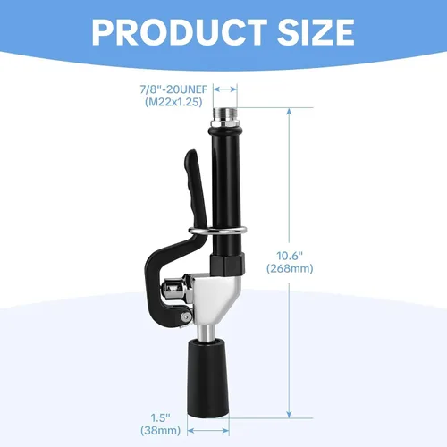 Miniatura 2 de Pulverizador de preenjuague con cabezal de rociador de fregadero comercial, válvula de pulverización de bajo plomo con mango ergonómico, piezas