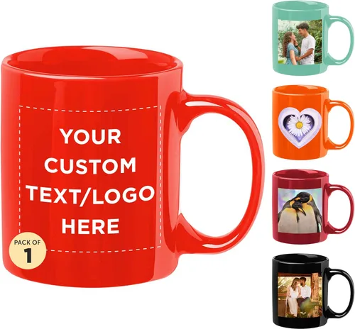 Miniatura 18 de Tazas de café de cerámica personalizadas para el Día del Padre, 11 onzas, juego de 10/50/100, paquete personalizado a granel, juego de tazas de café