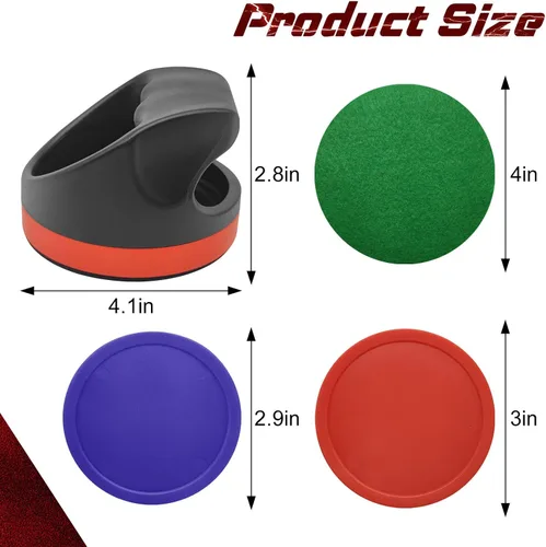 Miniatura 2 de Empujadores de hockey de aire, palas y palas de hockey de aire, asas de portería, accesorios de repuesto para mesas de juego, incluyen 2