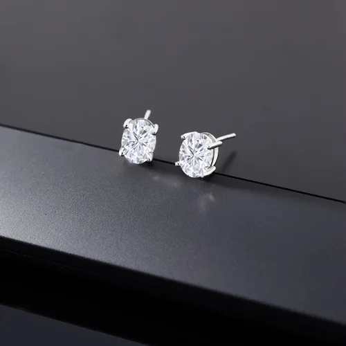 Miniatura 110 de Gem Stone King Aretes de oro de 14 quilates con piedra natal ovalada de 0.315 x 0.236 in Aretes de oro para mujer