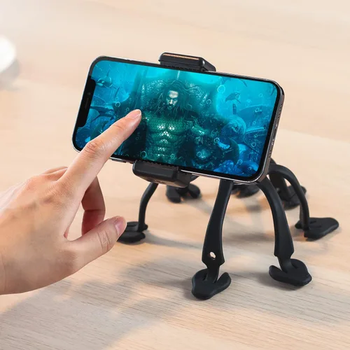Miniatura 6 de Trípode de pulpo para teléfono celular, soporte universal para teléfono inteligente, trípode de pulpo, 8 patas para todos los teléfonos inteligentes