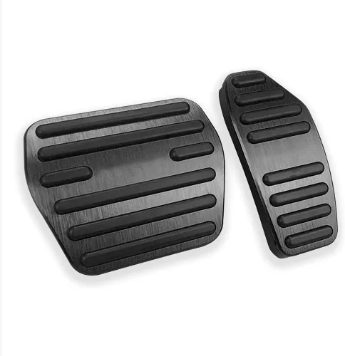 LEXLEY 2 almohadillas antideslizantes de aluminio para pedal de freno de gas, cubiertas de pedal de acelerador sin perforación para Nissan Altima