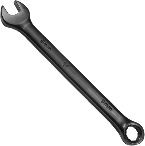 Miniatura 12 de Auniwaig Cr-V - Llave combinada de 0.394 in, 5.315 in de longitud, diseño de 12 puntos, revestimiento de electroforesis negro