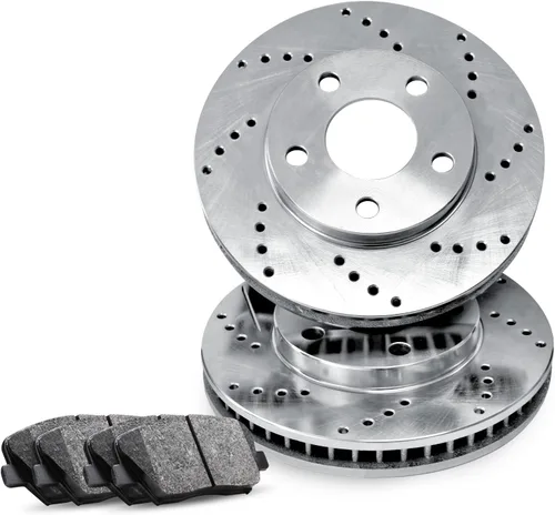 R1 Concepts Kit de freno delantero para Mercedes-Benz C300 2013-2014, Mercedes-Benz C350 2008-2015, Mercedes-Benz E250 2014-2016| Rotores de freno