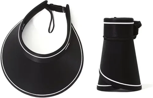 Miniatura 10 de Sombreros con visera para el sol para mujer, ala ancha, protección UV+50, gorra de playa plegada para un fácil transporte