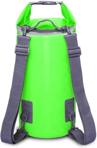 Miniatura 9 de Bolsa seca impermeable, mochila de almacenamiento seca ligera con parte superior enrollable, natación, canotaje, kayak, campamento, playa (negro 15L)