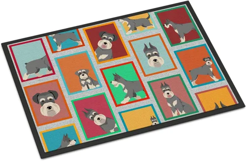 Miniatura 151 de Caroline's Treasures MLM1149MAT - Felpudo rojo Border Collie de 18 x 27 pulgadas, para interiores y exteriores, para entrada, antideslizante, Border