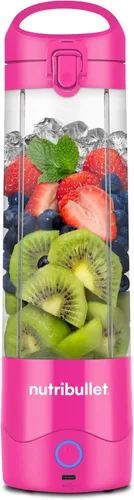 Miniatura 10 de nutribullet Licuadora portátil, inalámbrica, recipiente de 20 onzas, licuadora personal, USB-C recargable, morado claro, NBPB50100LP Púrpura claro