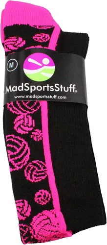 Miniatura 2 de MadSportsStuff Crazy Volleyball Logo Crew Socks (multiple colors)