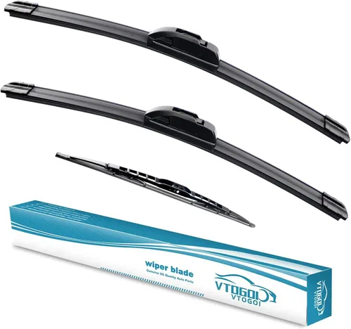 Miniatura 12 de VTOGOI escobillas de limpiaparabrisas con juego de escobillas traseras para BMW X3 2004-2010, repuestos de limpiaparabrisas automotrices, que