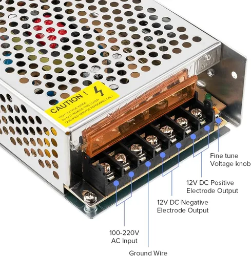 Miniatura 3 de BTF-LIGHTING Adaptador Transformador de Fuente de Alimentación de Conmutación AC100-240V a DC12V6A Máx72W para Módulo de Tira de LED, Cámara CCTV