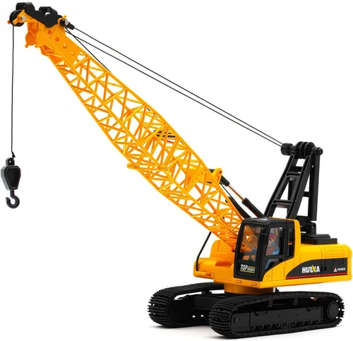 Miniatura 11 de Excavadora grande para vehículos de construcción, excavadora hidráulica de aleación resistente, escala 1:35, camión de juguete para niños de 8, 9