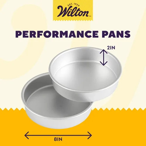 Miniatura 43 de Wilton Juego de moldes redondos de aluminio, 4 piezas para pasteles en capas, duradero, calentamiento uniforme, resistente al óxido, utensilios