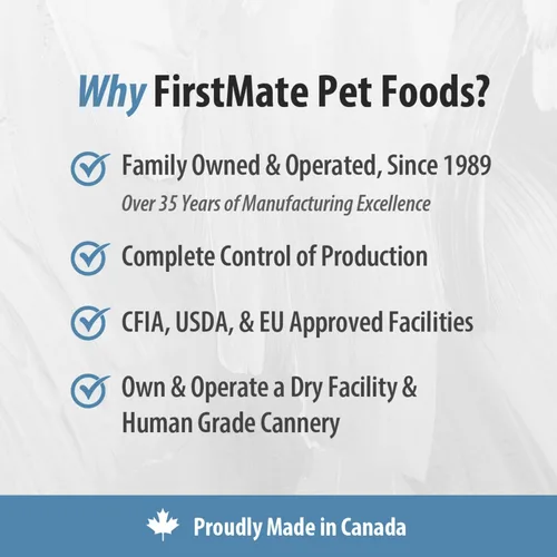 Miniatura 7 de FirstMate Wet Cat Food Fórmula de atún silvestre de ingredientes limitados, sin granos, alta proteína, un solo ingrediente, comida enlatada