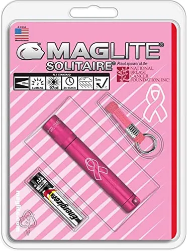 Miniatura 4 de Maglite Solitaire linterna incandescente, usa 1 pila AAA, se presenta en una caja plateada