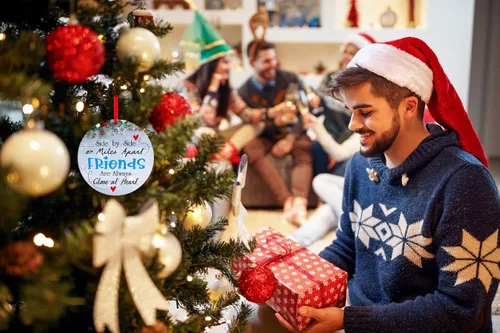 Miniatura 4 de WaaHome Always Remember You are Braver Than You Believe Adornos de Navidad, inspiradores motivacionales de graduación, adornos de Navidad, regalos