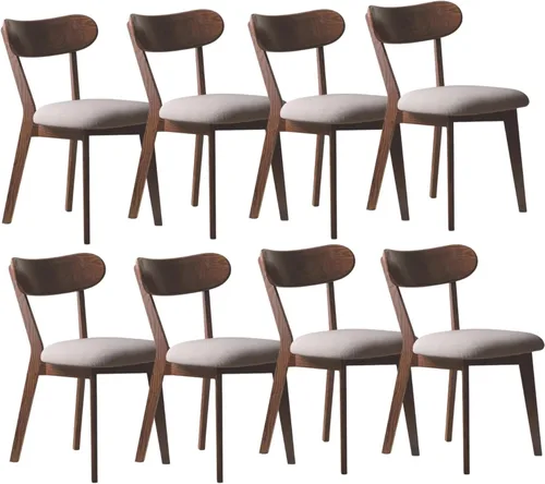 Miniatura 22 de Sillas de comedor de madera maciza 100% - Prácticas sillas de cocina - Silla de madera para comedor, cocina (1, negro)