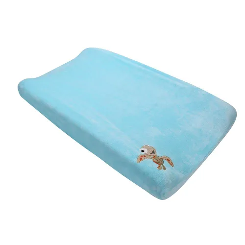 Funda de terciopelo coral para cambiador de pañales para bebé, niña, bebé, niño, 1 unidad (tortuga azul)