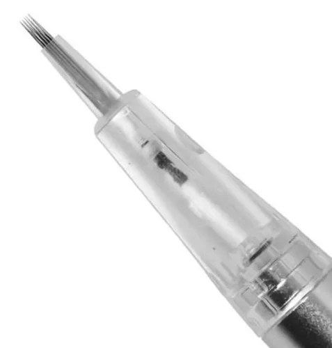 Miniatura 4 de 20 agujas de tatuaje de maquillaje permanente 1P/3P/5P/5FP/7FP Máquina de tatuaje Aguja de cartucho para cejas, delineador de ojos, labio, sombreado