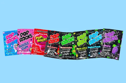 Miniatura 7 de Pop Rocks - Mezcla variada (paquete de 32) – Golosinas de roca crujientes en varios sabores – Confección de estilo retro envuelta individualmente