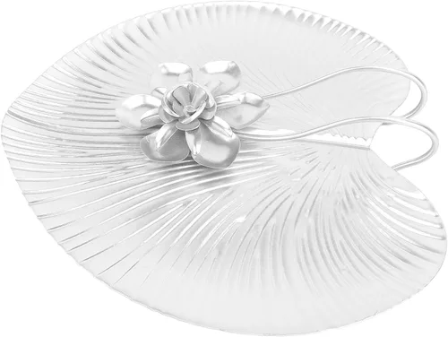 Miniatura 7 de Qiilu Weighted Arm Napkin Holder for Table Iron Leaf Shaped Modern Decorative Flat Napkin Dispenser with Nordic Style for Kitchen Restaurant Wedding