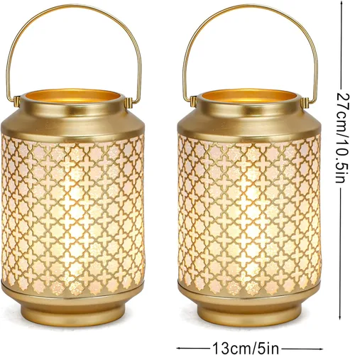Miniatura 6 de TRIROCKS Juego de 2 lámparas de mesa con pilas de 19 cm de alto, lámparas inalámbricas decorativas con foco LED para hogar, sala de estar, bodas
