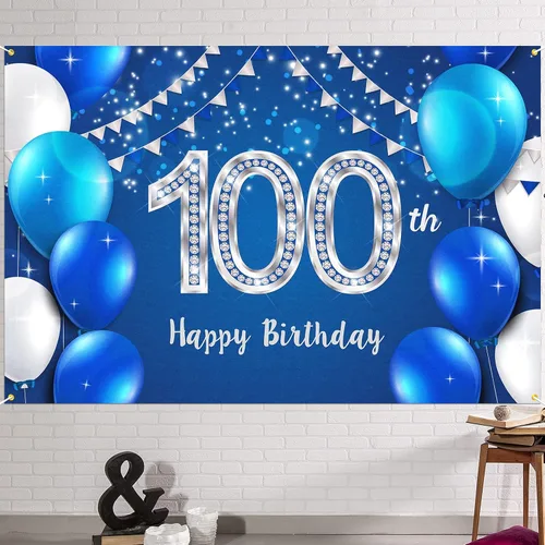 Miniatura 30 de HAMIGAR Fondo de pancarta de feliz cumpleaños número 10 de 6 x 4 pies, decoraciones de cumpleaños de 10 años, suministros de fiesta para niñas