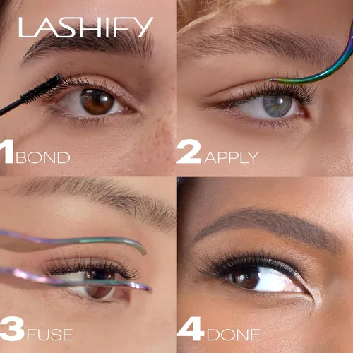 Miniatura 5 de Lashify Extreme - Extensiones de pestañas Gossamer DIY de 0.59 pulgadas, color negro, pestañas postizas fáciles para añadir un gran volumen