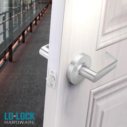 Miniatura 4 de Cerradura de puerta con palanca comercial, manija de puerta de bloqueo resistente, manijas de puerta ADA, cerradura de palanca cilíndrica, manija
