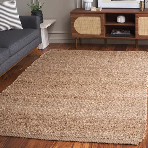 Miniatura 13 de SAFAVIEH Natural Fiber Collection - Alfombra decorativa de 2 x 3 pies, natural, hecho a mano, yute con flecos, ideal para zonas de alto tráfico