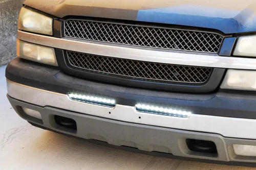Miniatura 3 de iJDMTOY Kit de barra de luz LED de parachoques inferior de 32 pulgadas compatible con Chevy Silverado 1500 2500 3500 Avalanche: barra de luz LED