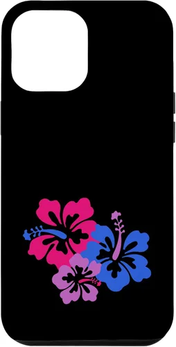 Miniatura 25 de Funda para iPhone 13 Pro Bisexual Bi Pride Sutil Hibiscus Flower Hawaii LGBT LGBTQ
