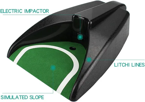 Miniatura 7 de Taza de golf automática con retorno de pelota - Ayuda portátil para entrenamiento interior/exterior