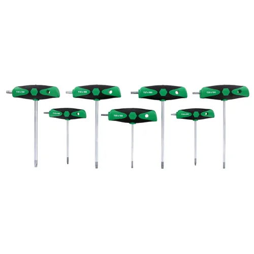 Miniatura 3 de Wiha 36497 Llave Torx con mango en T con agarre acolchado y destornillador lateral, multicolor, 17.272 pulgadas de largo x 28.448 pulgadas de ancho