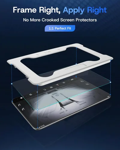 Miniatura 4 de Protector de pantalla trasera de 8 pulgadas para Tesla Model Y Juniper/Model 3 Highland, [HD y sin bordes y 9H] Protector de pantalla de vidrio