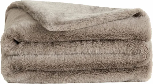 Miniatura 16 de UnHide Lil' Pet Marsh - Manta de piel sintética para mascotas, extra suave, ligera, lavable, cómoda y protección para sofá, jaula o cama, oso beige