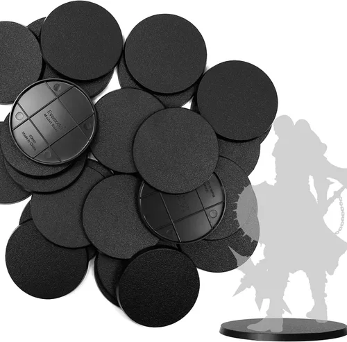 Miniatura 9 de Evemodel 2.362 in 30pcs redondo ABS plástico modelo bases para Wargame mesa simulación militar escena