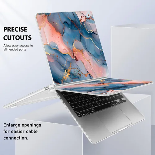 Miniatura 8 de Funda para MacBook Air de 15 Pulgadas 2025 2024 2023 Versión M4 A3241 M3 A3114 M2 A2941, Carcasa Rígida con Protector de Pantalla y Cubierta